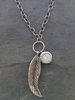 Image of Silver Leaf Charm